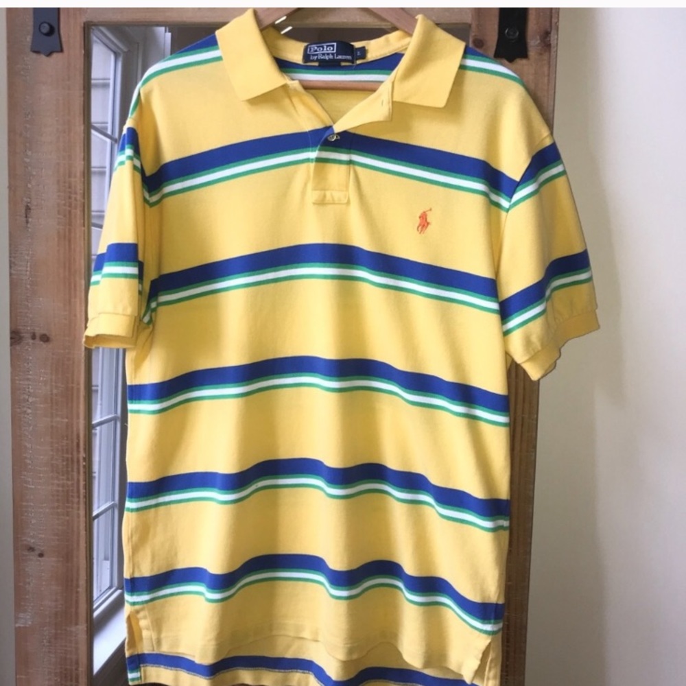 Polo by Ralph Lauren Yellow and Navy polo